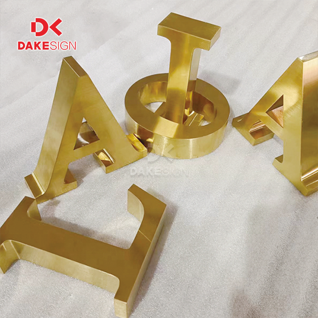 Gold Logo Sign